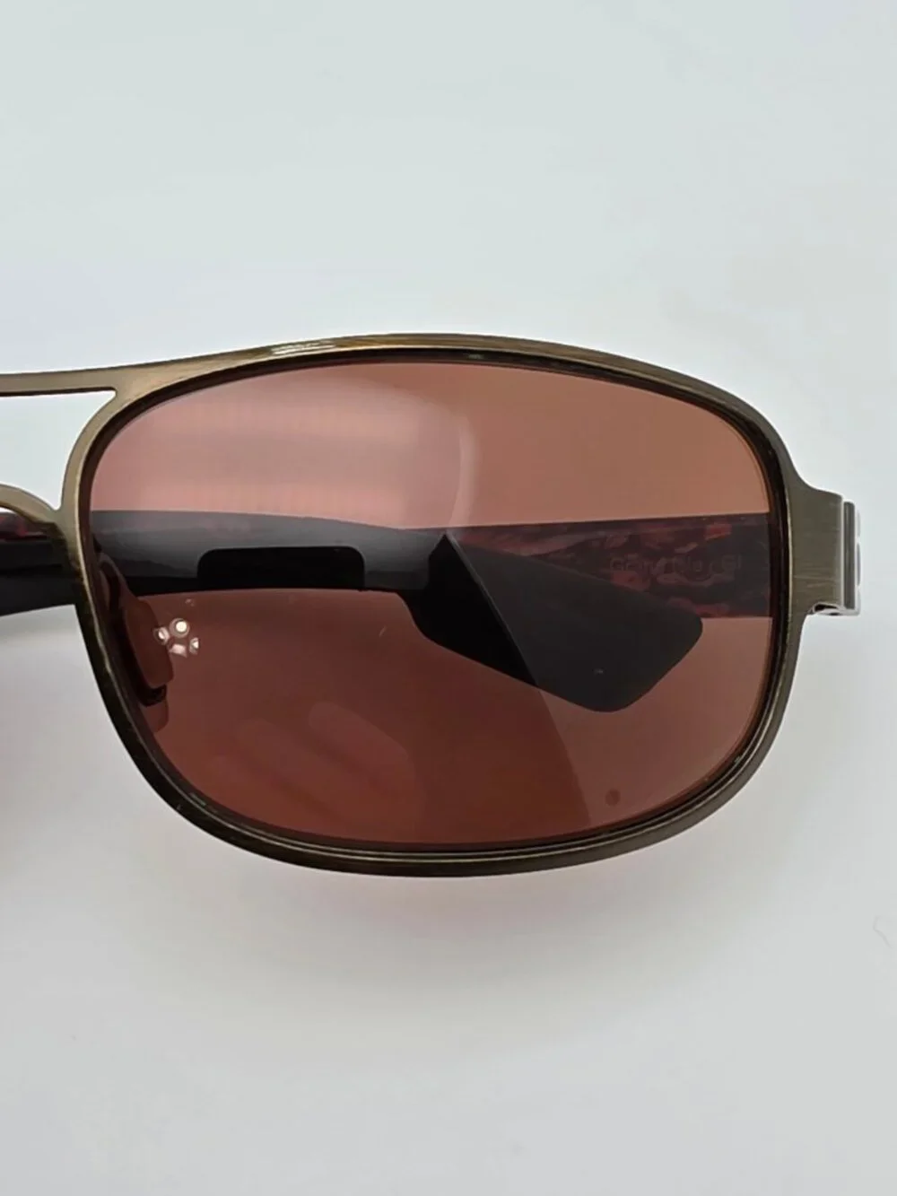 Costa Del Mar Grand Isle Antique Gold Frame 580P Polarized Amber Lens Sunglasses
